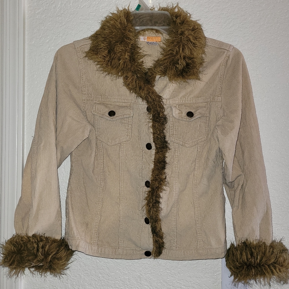 Vintage corduroy furr jacket